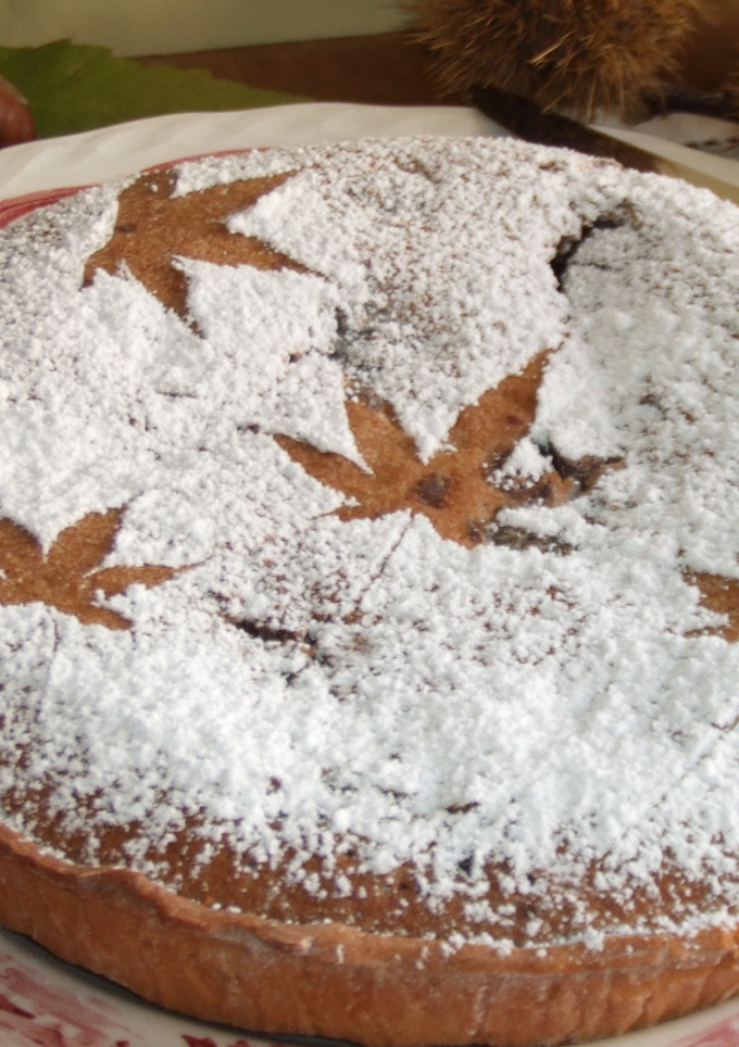 Una foto de Tarta otoñal de castañas
