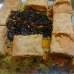 A picture of Sprouted Moong Pulao.