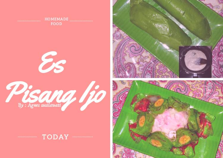 Es Pisang Ijo Homemade