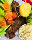 Whosaynas Banting T bone Steak with Salad