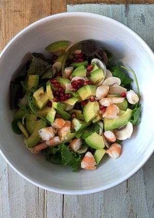 Une photo de Salade aux crevettes