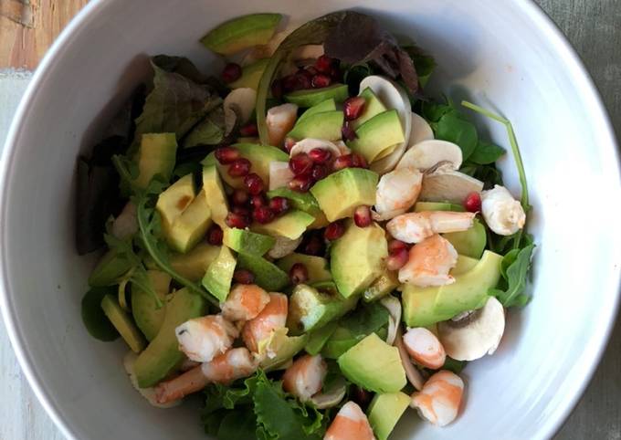 Salade aux crevettes