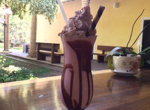 Una foto de Malteada de fresa