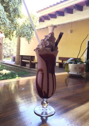 Una foto de Malteada de fresa