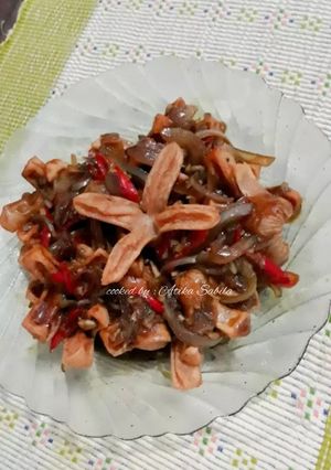 Foto resep Sosis siram saus teriyaki