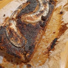 Banana cake: no sugar or fat A picture of Banana cake: no sugar or fat.