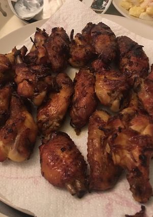 Una foto de Alitas de pollo con miel y jengibre