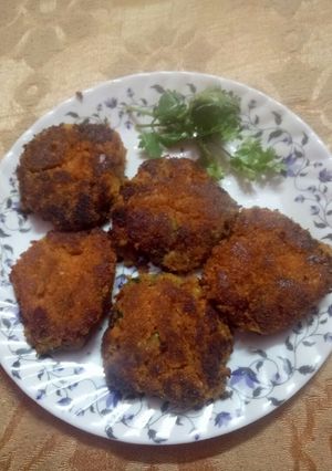 A picture of Pumpkin cutlets.
