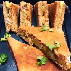 A picture of Grilled potato sandwich.