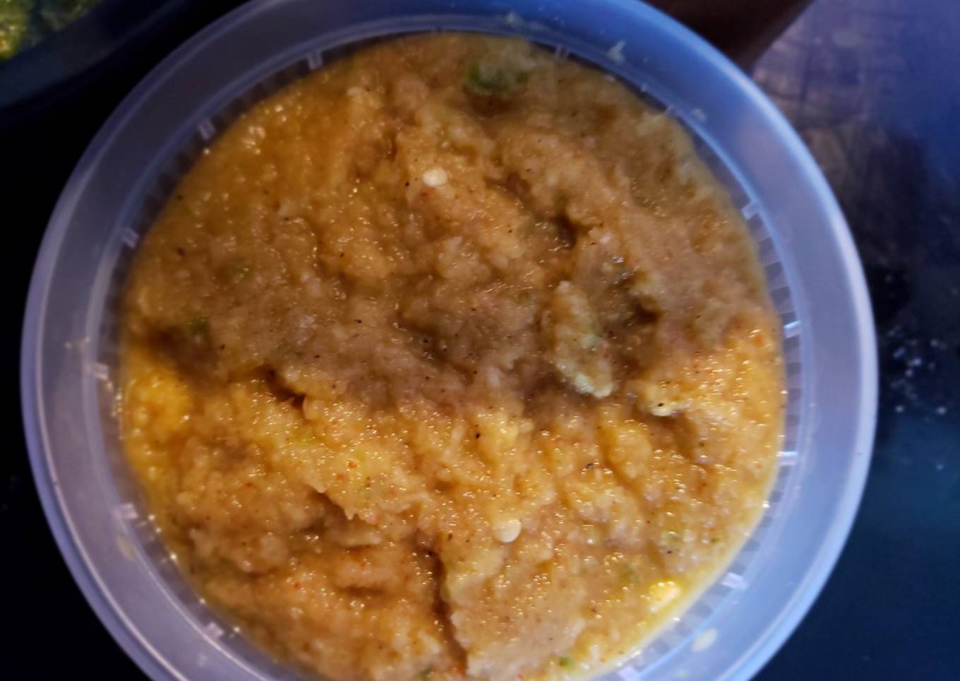 Raw mango spicy sauce