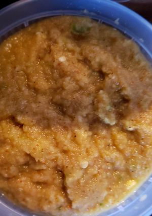 A picture of Raw mango spicy sauce.