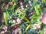 หมูสับผัดปวยเล้ง