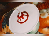 Panna cotta de coco con coulis de jamaica