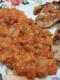 Pisto estival de Berenjenas🍆 y carne de pavo🍗