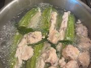A picture of karela onions