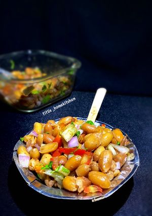 A picture of Boiled Peanut Chaat.