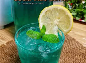 Gambar Ais Soda Blue Lemon