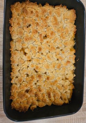 Une photo de Crumble aux abricots