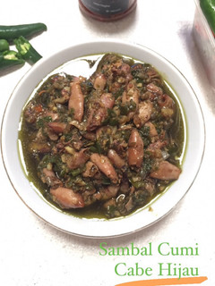 Foto resep Sambel Cumi Cabe Hijau