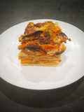 Lasagna zucca salsiccia e funghi