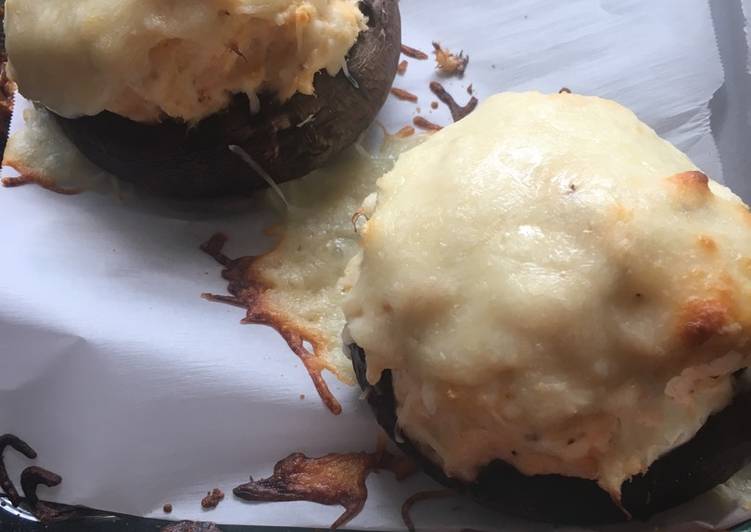 Crab stuffed portobellos Crab stuffed portobellos
