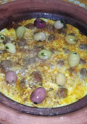 صورة لوصفة طاجين كفتة مع البيض