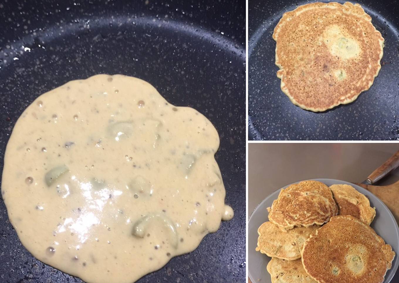 Pancakes salés tomates séchées -olives / ss gluten