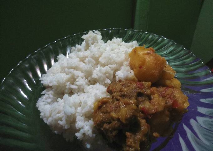 Rendang Daging Dominan Kentang