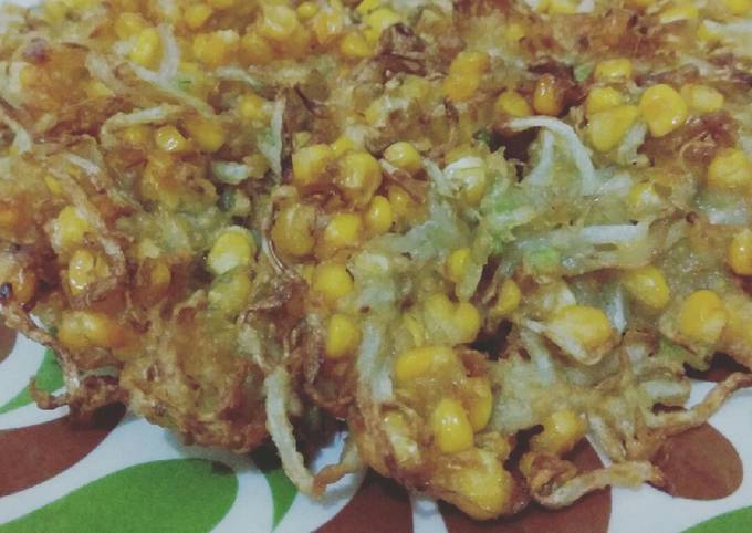 Resep Bakwan jagung manado Anti Gagal