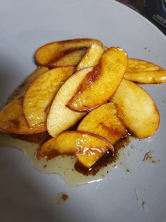 Una foto de Manzanas fritas