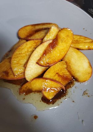 Una foto de Manzanas fritas