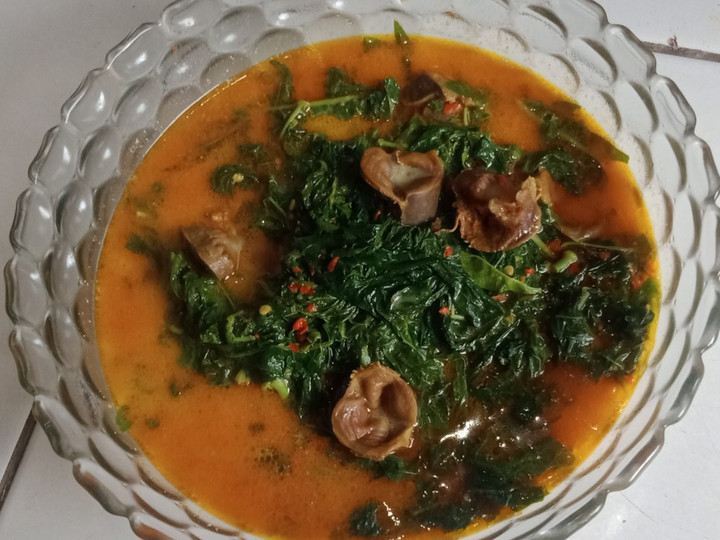 Resep Gulai daun singkong ampela Anti Gagal