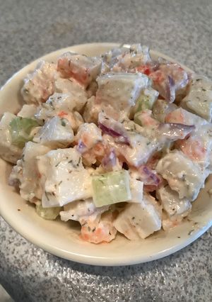 A picture of Creamy Classic Crab Salad.