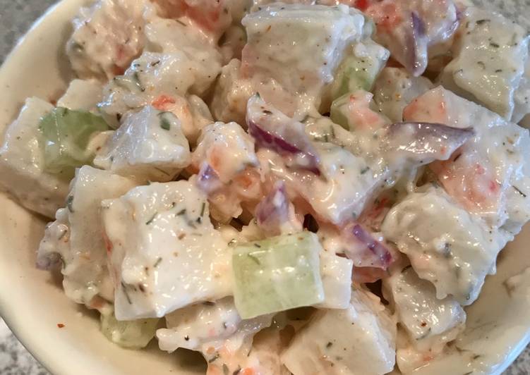 Steps to Make Speedy Creamy Classic Crab Salad