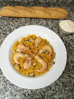Una foto de Fideuá con Thermomix