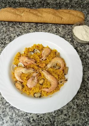Una foto de Fideuá con Thermomix