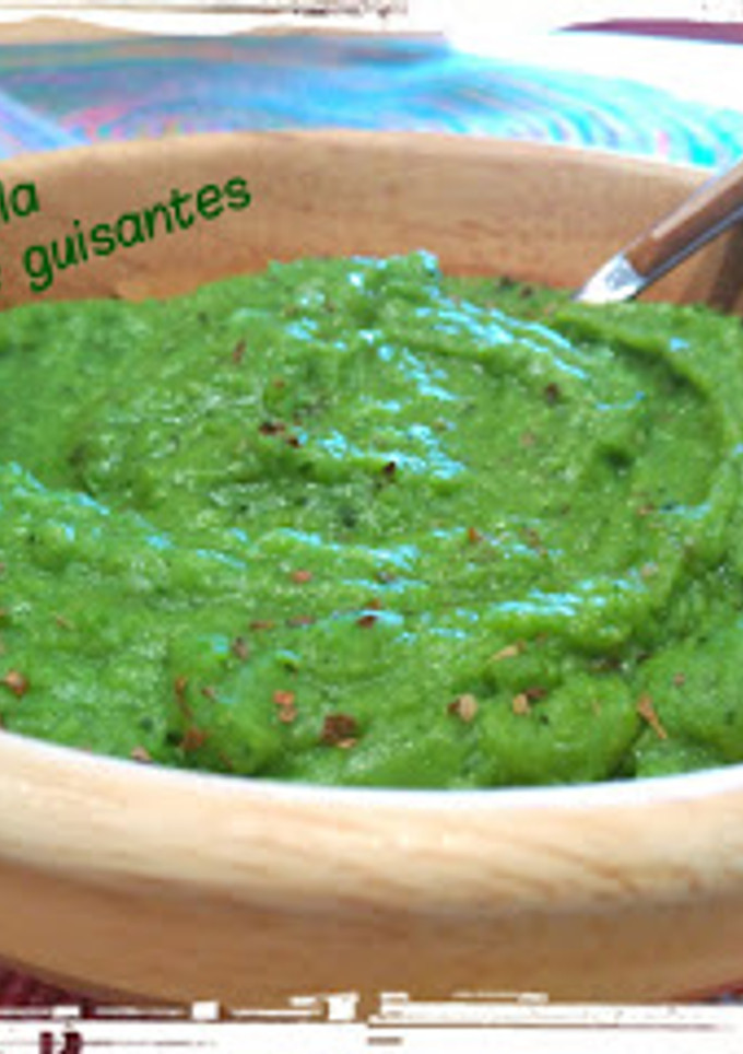 Una foto de Puré de guisantes