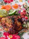 Oven baked chicken thighs