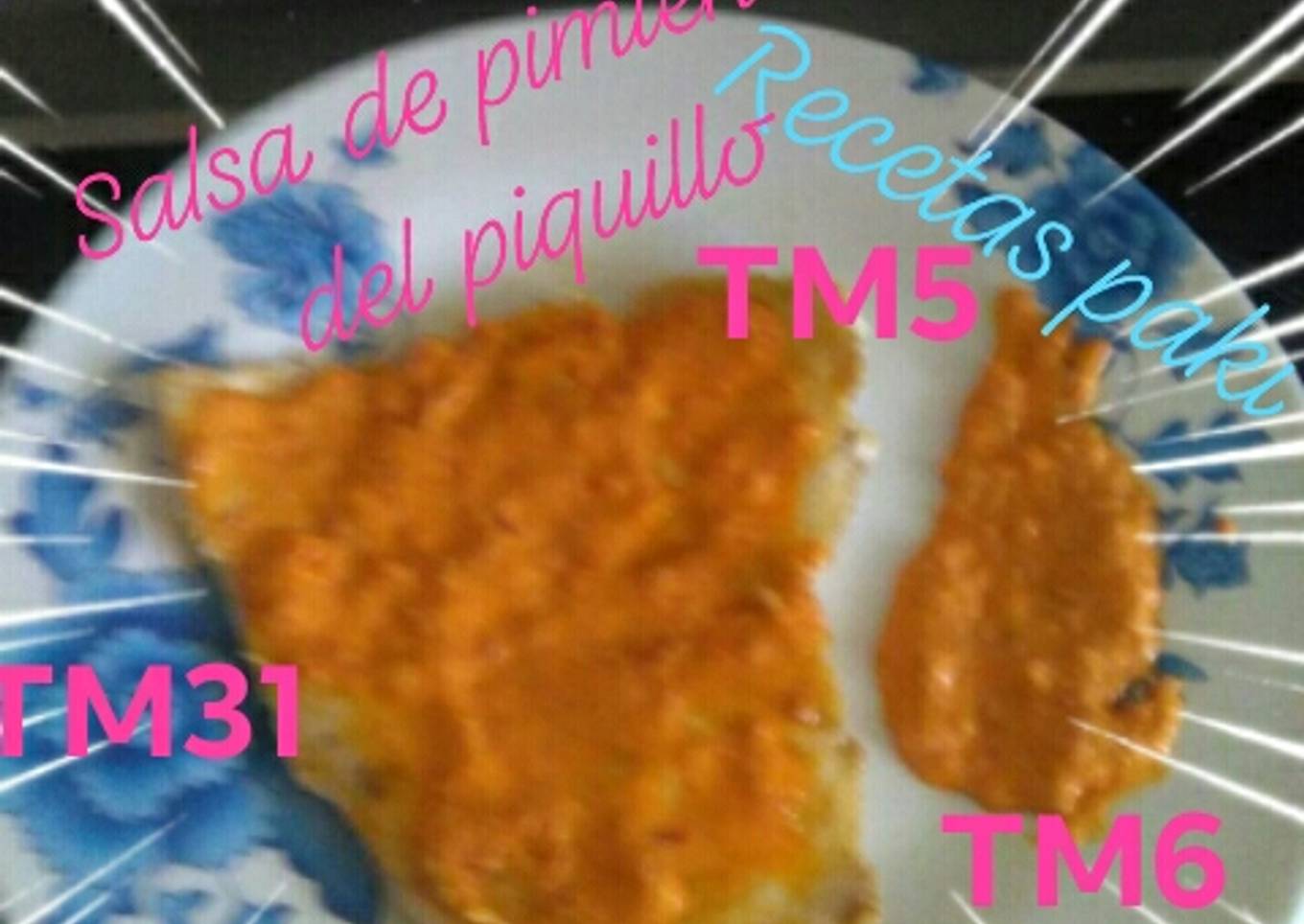 Salsa de pimientos del piquillo 🍴 a mi manera 💠 con Thermomix5