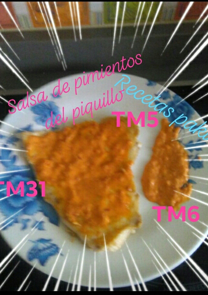 Una foto de Salsa de pimientos del piquillo 🍴 a mi manera 💠 con Thermomix5