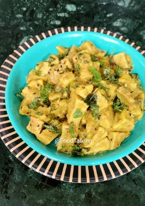 A picture of Suran/ Gimikand Dry Subji(no onion garlic.