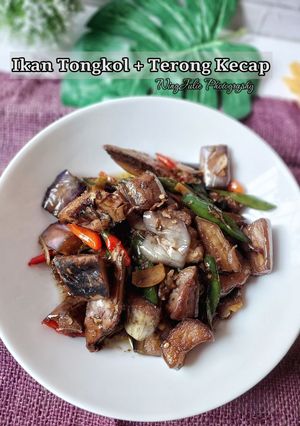 Foto resep Ikan Tongkol + Terong masak Kecap