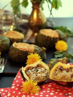 Una foto de Calabacines Luna Rellenos de Champiñones