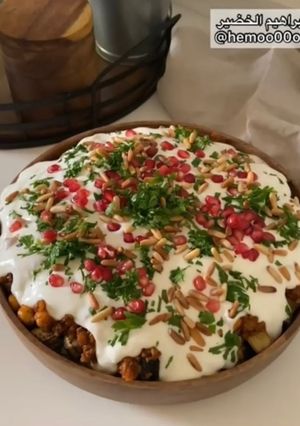صورة لوصفة فتة الباذنجان من الطباخ ابراهيم الخضير