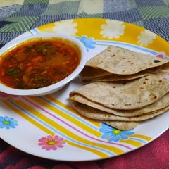 A picture of Matar aloo sabji.