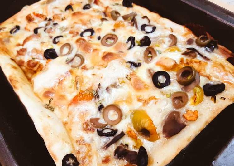 Recipe of Any-night-of-the-week Sheet Pan Pizza | The Best Food|Easy Recipes for Busy Familie