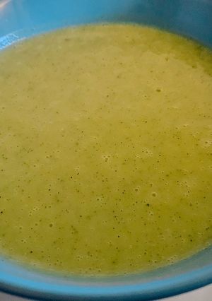 Una foto de Crema de calabacín