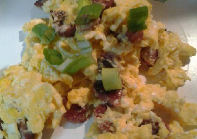 Steps to Make Flavorful Chinese style sausage and eggs