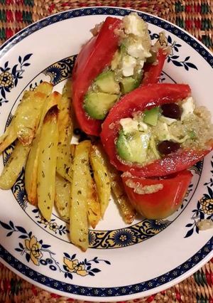 Una foto de Tomates rellenos con quinua