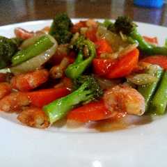 A picture of Tumis udang brokoli.